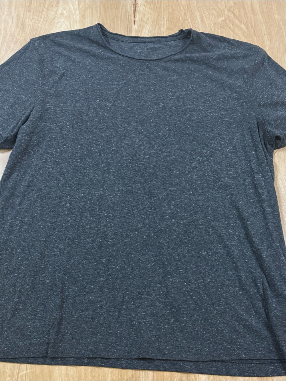 AllSaints Mens Gray Logo Solid Knit Short Sleeve Crew Neck T-Shirt XL